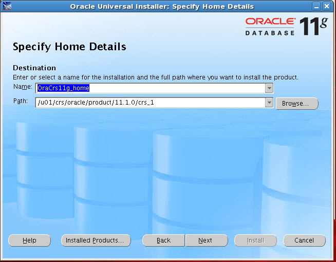 oracle 11gr1 clusterware